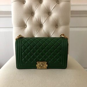 Genuine Leather Quilted flap crossbody